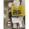 Image 2 : CRATE AND BIN OF OUTLET BOXES, FACEPLATES, OUTLETS AND MORE