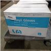 Image 1 : BOX OF NEW TRANSPARENT DISPOSABLE GLOVES SIZE X-LARGE