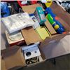 Image 1 : BOX OF FRENCH FRY CUTTER, TOY SETS, KEYPAD LOCK AND MORE