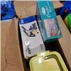 Image 3 : BOX OF FRENCH FRY CUTTER, TOY SETS, KEYPAD LOCK AND MORE