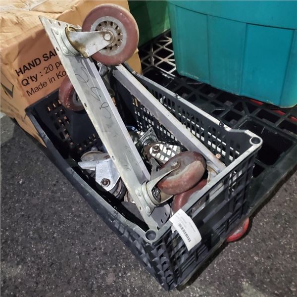 CRATE OF CASTERS