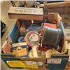 Image 1 : BOX OF ROCK TUMBLERS WITH ASSORTED ROCKS AND GLASS CUTTER