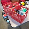 Image 1 : TWO CRATES OF ASSORTED DRINKS, POWERADE, FANTA, SPRITE COKE ETC.