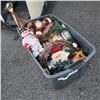 Image 1 : LARGE BIN OF XMAS DECOR ITEMS