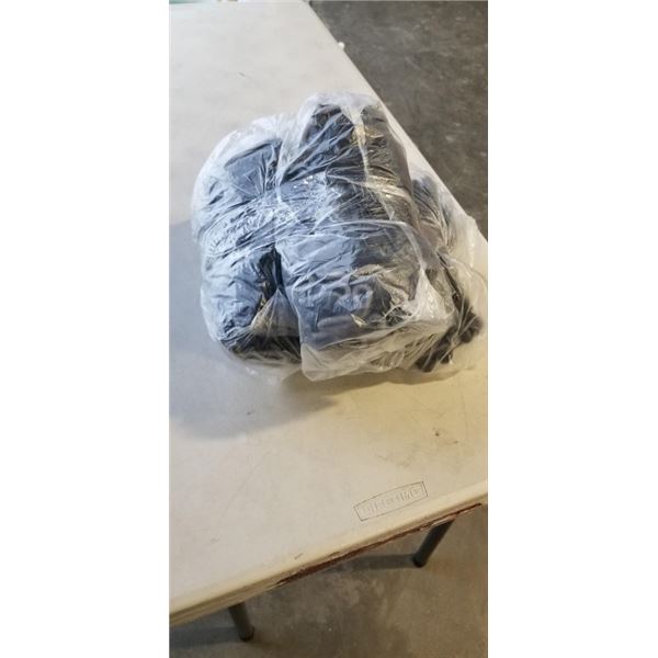 40 NEW PAIRS OF RUBBER DIPPED WORK GLOVES, 4 BUNDLES OF 10