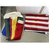 Image 1 : 12 ASSORTED INTERNATIONAL FLAGS, SEE LIST