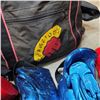 Image 8 : CHAMPIONS BAG OF MARTIAL ARTS PROTECTIVE EQUIPMENT INCLUDING 6 HELMET, 3 ATHLETIC PROTECTORS AND MOR
