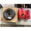 Image 1 : 2 DOLLY WHEELS AND 2 JERRY CANS