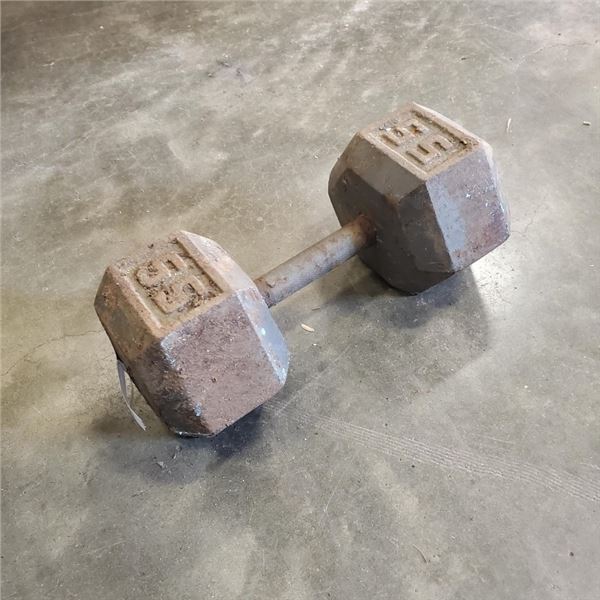 55LB STEEL DUMBELL