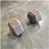 Image 1 : 55LB STEEL DUMBELL