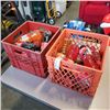 Image 1 : TWO CRATES OF ASSORTED DRINKS, POWERADE, FANTA, SPRITE COKE ETC.
