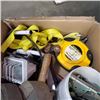 Image 2 : BASKET AND BOX OF CLAMP, HAND TOOLS, STRAPS AND MORE