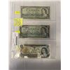 Image 1 : LAST 3 ISSUES OF CANADIAN $1 BILL; - 1954, 1967, 1793