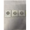 Image 2 : 3 CANADIAN SILVER WWII 1939, 1940, 1941 .800 SILVER