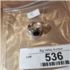 Image 2 : STERLING SILVER W/ BLACK ONYX STONE RING MARKED 925 BOMA