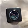 Image 2 : STERLING SILVER W/ VENITIAN GLASS STONES PAIR OF EARRINGS MARKED 925