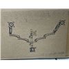 Image 3 : AS NEW VIVO TRIPLE MONITOR DESK MOUNT, 2 PNEUMATIC ARMS AND 1 FIXED