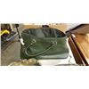 Image 3 : GREEN HANDBAG AND CAMO DUFFLE BAG
