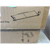 Image 3 : VIVO LAPTOP TRAY AND DESK MOUNT, WHITE CLAMP ON KEYBOARD TRAY AND SINGLE MONITOR DESK MOUNT