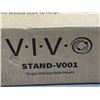 Image 4 : VIVO LAPTOP TRAY AND DESK MOUNT, WHITE CLAMP ON KEYBOARD TRAY AND SINGLE MONITOR DESK MOUNT
