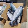 Image 2 : 2 BOXES OF PLUSH FISH AND NEW BEANIES
