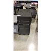 Image 3 : ROLLING IKEA ORGANIZER AND GREY NIGHTSTAND
