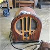 Image 2 : PHILCO REPRODUCTION TABLE TOP RADIO AND VINTAGE ROTARY PHONE