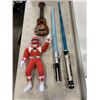 Image 2 : POWER RANGER PLUSH, TOY STORY UKE AND STAR WARS EXTENDABLE LIGHTSABERS