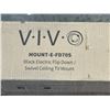 Image 2 : BLACK ELECTRIC FLIP DOWN SWIVEL CEILING TV MOUNT
