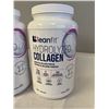 Image 2 : 2 NEW 1KG TUBS OF LEANFIT HYDROLIZED COLLAGEN PROTEIN POWDER, EXPIRES 2027