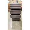 Image 2 : BLACK MODERN 6 DRAWER HIGHBOY DRESSER