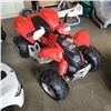 Image 1 : RED ATV ELECTRIC RIDE ON - WITH BATTERY