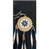 Image 3 : HAND MADE LEATHER BEADED DREAM CATCHER, 10 INCH LONG X 4 INCH WIDE
