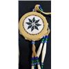 Image 4 : HAND MADE LEATHER BEADED DREAM CATCHER, 10 INCH LONG X 4 INCH WIDE