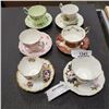 Image 1 : 6 ANTIQUE CHINA CUPS AND SAUCERS