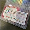 Image 2 : 3 NEW 36PC DUAL TIP WATERCOLOR MARKERS WITH FINE AND BRUSH TIPS, AND SPIDERMAN KIDS BACKPACK