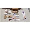 Image 2 : MR MOUSTACHE 2 DRAWER MANGO WOOD BEARD KIT WITH 2 BEARD BALMS, BEARD OIL, 2 BEARD BRUSHES, BEARD SHA