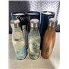 Image 1 : SET OF 3 SWELL 17OZ WATER BOTTLES - ABALONE, TEAK AND OCEAN BLUE - RETAIL $117