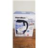 Image 2 : HAMILTON BEACH 1.7L GLASS ELECTRIC KETTLE - TESTED WORKING