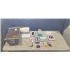 Image 1 : SPA FACE AND HAND BASKET WITH ORGANIC NATURAL BEAUTY FACE LOTION, GUA SHA ROLLER SET, ORGANIC COTTON