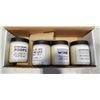 Image 1 : PRETTY BY HER CANDLE SET OF 4 WITH FUNNY SAYINGS, RETAIL $96