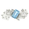 Image 1 : Vintage Handmade Platinum 20.5 ctw GIA Emerald Cut Aquamarine Diamond Wire Brooc