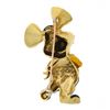 Image 3 : Vintage 14k Gold Diamond Multicolor Enamel Detailed Topo Gigio Mouse Pin Brooch
