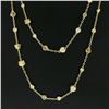 Image 4 : Judith Ripka 18k Gold 35" Diamond & Multicolor Stone Hearts By the Yard Necklace