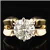 Image 2 : 3.02 ctw SI3 CLARITY CENTER Diamond 14K Yellow and White Gold Ring