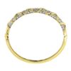 Image 7 : Estate 14k Yellow Gold 2.65 ctw Round Pave Diamond Figure X Hinged Bangle Bracel