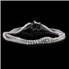 Image 1 : 6.04 ctw Diamond 18K White Gold Tennis Bracelet