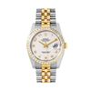 Image 2 : Rolex 36MM Factory Cream Arabic Dial Diamond Bezel Datejust With Hidden Clasp Ju