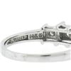 Image 8 : 14k White Gold 0.22 ctw Round Prong Diamond Squared Setting 3 Stone Promise Ring