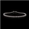Image 1 : 5.62 ctw Diamond 14K White Gold Tennis Bracelet